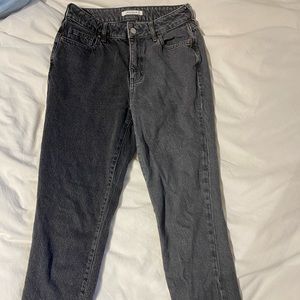 Black Two tone PacSun mom jeans